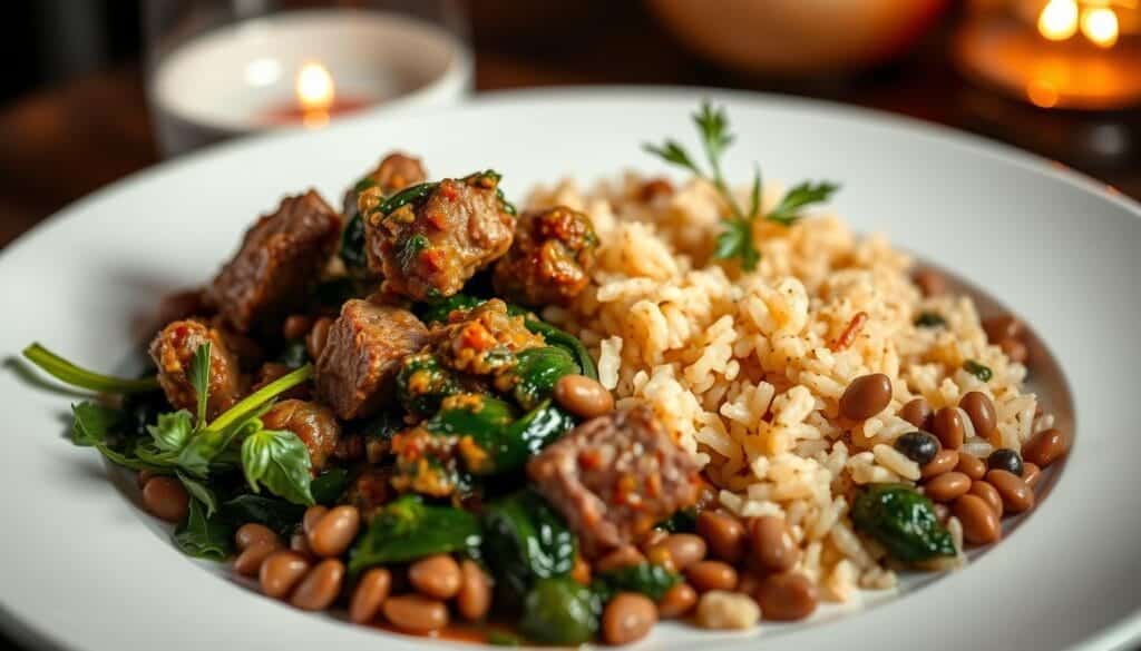 delicious lamb lentil dinner